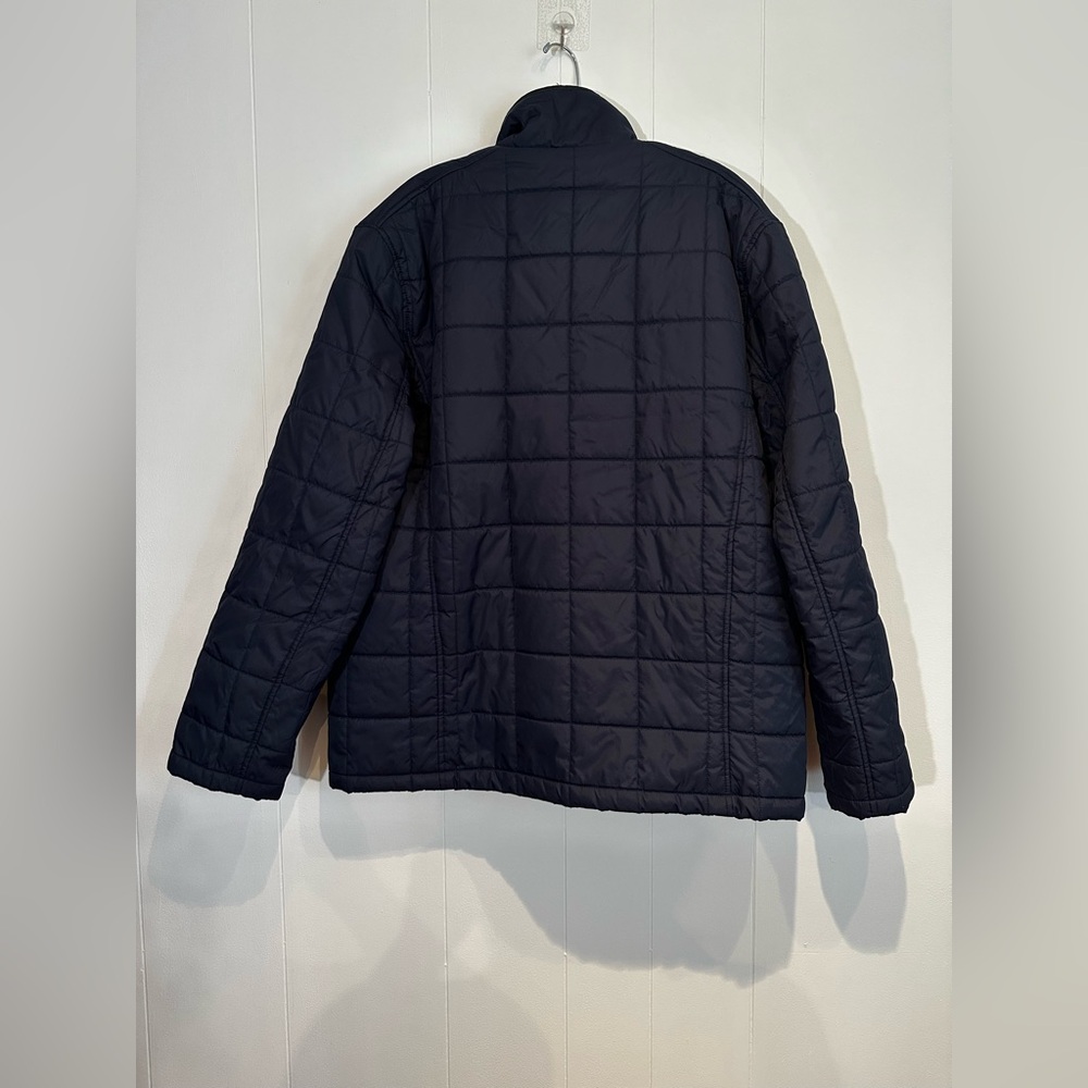 Cole Haan Quilted Navy Jacket XL Snap Zip Lightweight Coat EUC - Picture 4 of 5
